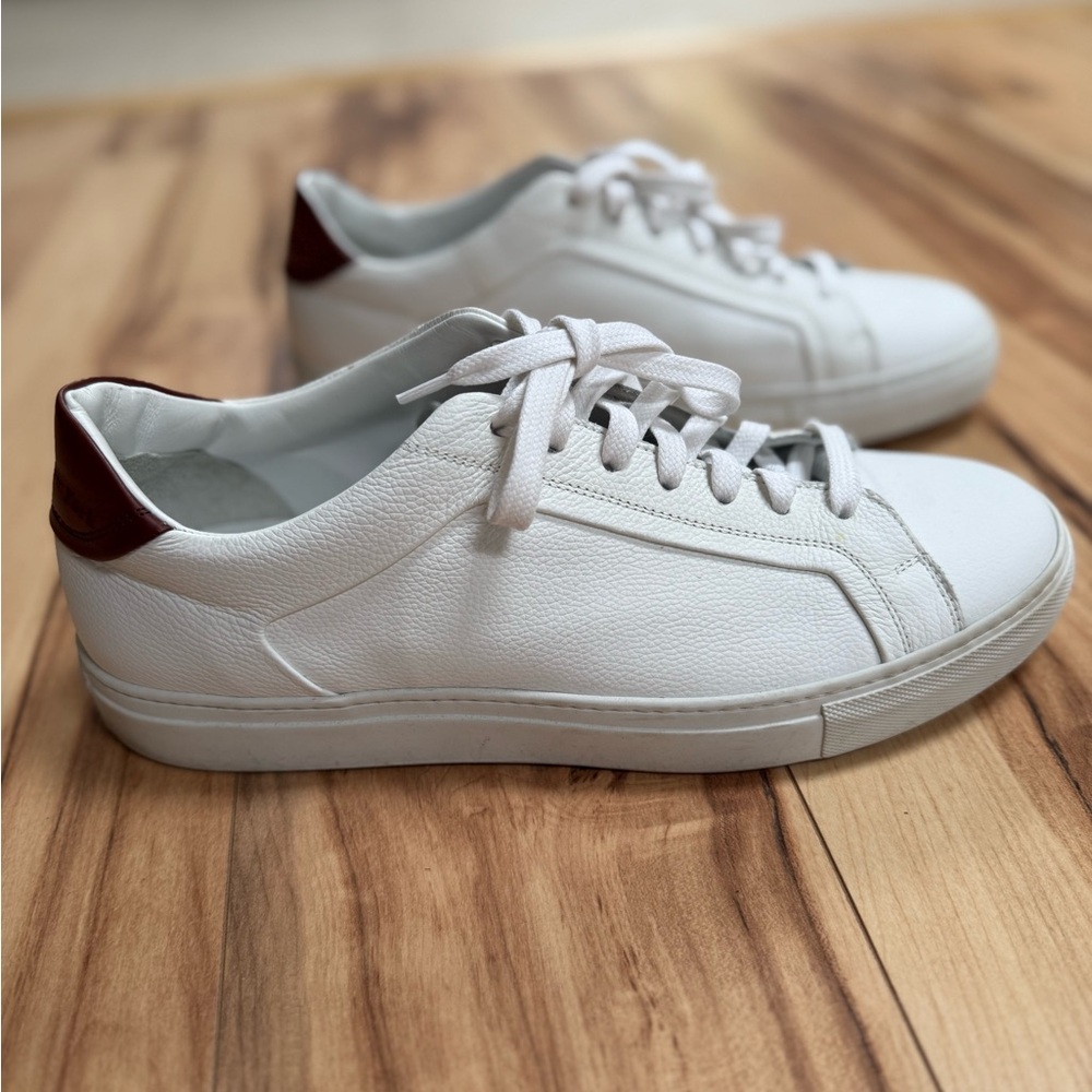 TO BOOT Leather White and Brown Men's Sneakers